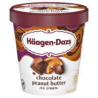 Haagen-Dazs Chocolate Peanut Butter Ice Cream, 14 Ounce