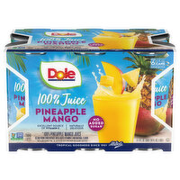 Dole 100% Pineapple Mango Juice, 6 Each