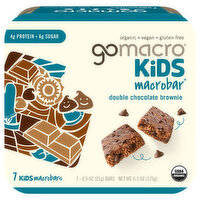 GoMacro MacroBars, Double Chocolate Brownie, 7 Each