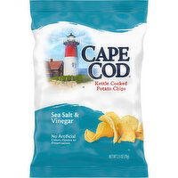 Cape Cod Sea Salt and Vinegar Kettle Cooked Potato Chips, 2.5 Ounce
