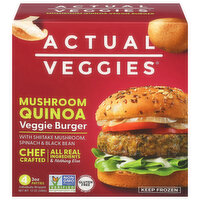 Actual Veggies Mushroom Quinoa Veggie Burger, 4 Each