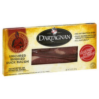 D'Artagnan Duck Bacon, Smoked, Uncured, 8 Ounce