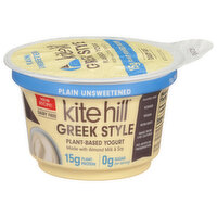 Kite HIll Plant-Based Greek Yogurt Plain Unsweetened, 5.3 Ounce