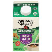 Organic Valley Grassmilk Organic Half and Half, 1 Pint
