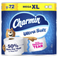 Charmin Mega XL Roll Ultra Soft, 12 Each
