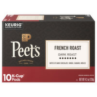 Peets Coffee Kcup French Roast, 10 Each
