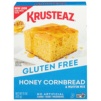 Krusteaz Gluten Free Honey Cornbread & Muffin Mix, 15 Ounce
