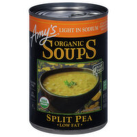 Amy's Kitchen Organic Split Pea Soup, Light in Sodium, Low Fat, Gluten free, 14.1 Ounce