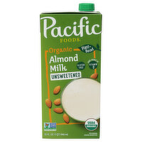Pacific Organic Almond Milk Unsweet, 32 Fluid ounce