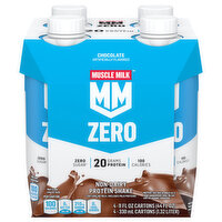 MUSCLE MILK Protein Shake Non-Dairy Chocolate, 4 Each