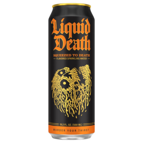 Liquid Death Sparkling Water Squeezed To Death