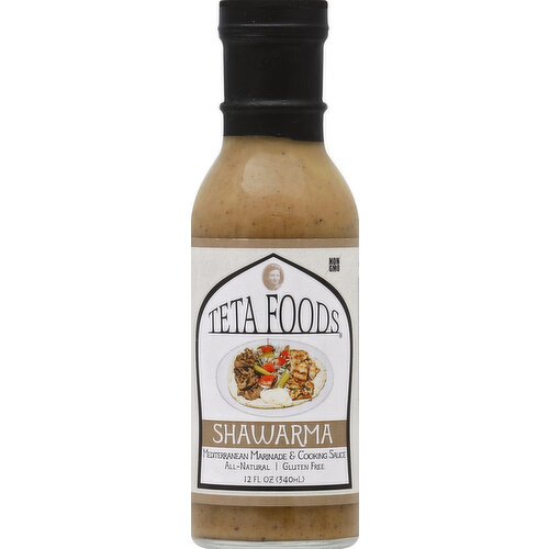 Teta Foods Marinade & Cooking Sauce, Mediterranean, Shawarma