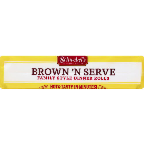 Schwebel's Dinner Rolls, Brown 'n Serve, Family Style
