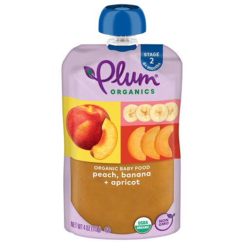 Plum Stage 2 Blend Peach Apricot Bannana