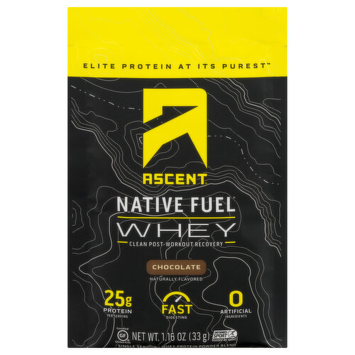 Ascent Chocolate Whey Protein Powder Packet