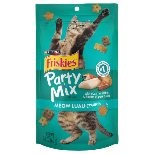Purina Friskies Cat Treats, Party Mix Meow Luau Crunch