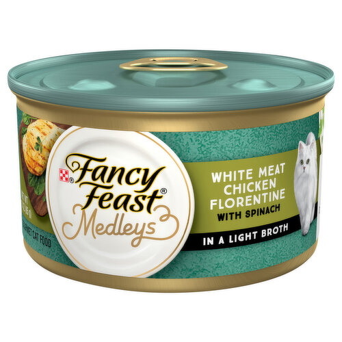 Fancy Feast Medleys White Meat Chicken Florentine in Sauce