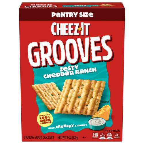 Cheez-It Cheese Crackers, Crunchy Snack Crackers, Lunch Snacks, Zesty Cheddar Ranch