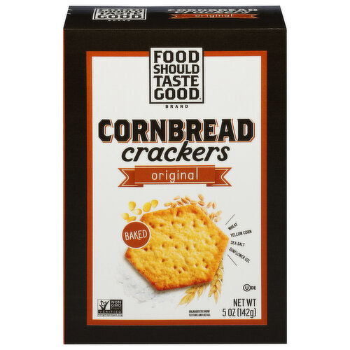 Food Should Taste Good Cornbread Crackers Original