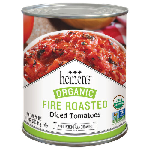 Heinen's Organic Fire Roasted Tomatoes Diced