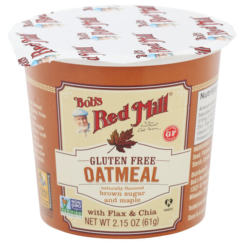Bob's Red Mill Oatmeal Cup, Brown Sugar & Maple, Gluten Free