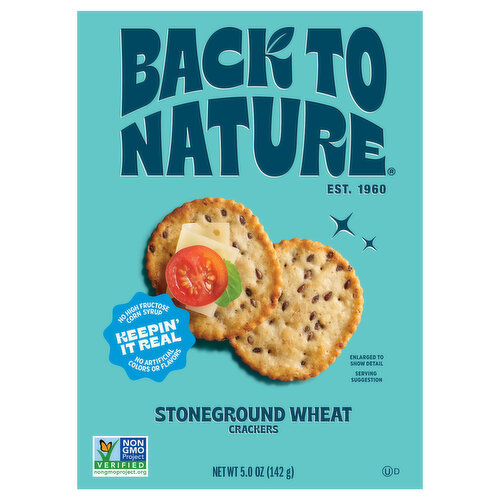 Back To Nature Crackers Stoneground Wheat