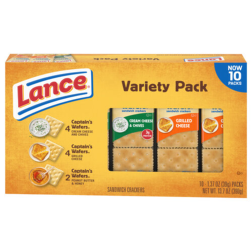 Lance Cheese Crackers Variety Pack