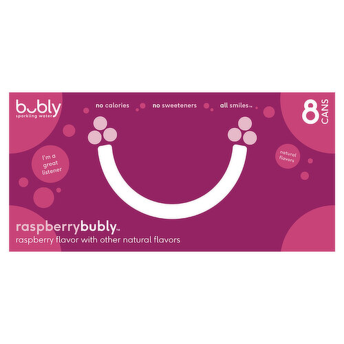 Bubly Raspberry Flavored Sparkling Water