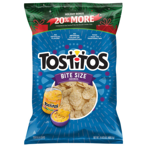 Tostitos Tortilla Chips Bite Size Rounds 20% More