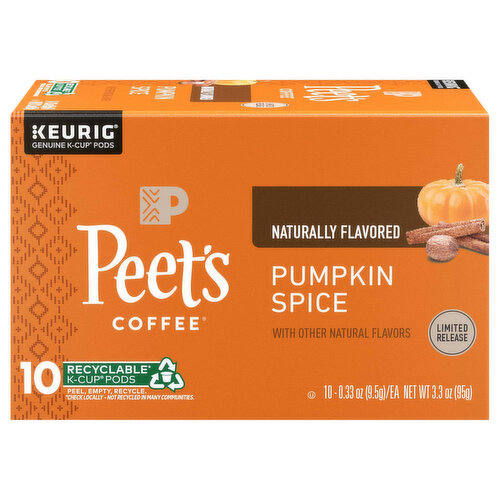 Peets Coffee Kcup Pumpkin Spice