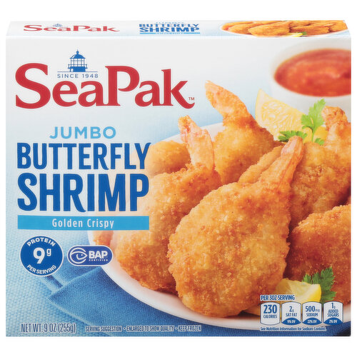 SeaPak Jumbo Butterfly Shrimp with Crispy Breading