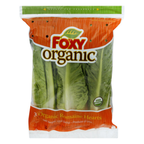 Organic Romaine Hearts