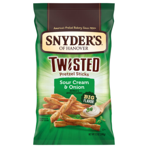 Snyder's of Hanover Sour Cream and Onion Twisted Pretzel Sticks