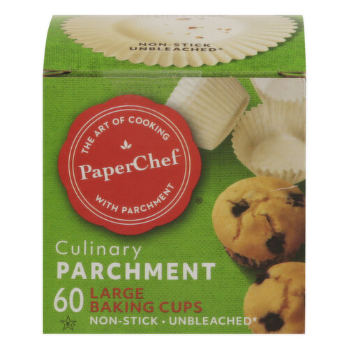 PaperChef Baking Cups, Nonstick, Large