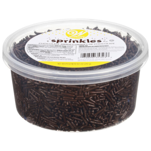 Wilton Chocolate Jimmies Tub, 10.5 oz.