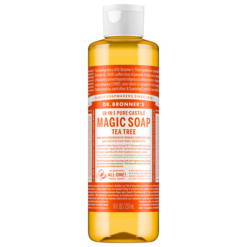 Dr. Bronner's 18-In-1 Hemp Pure-Castile Soap Tea Tree