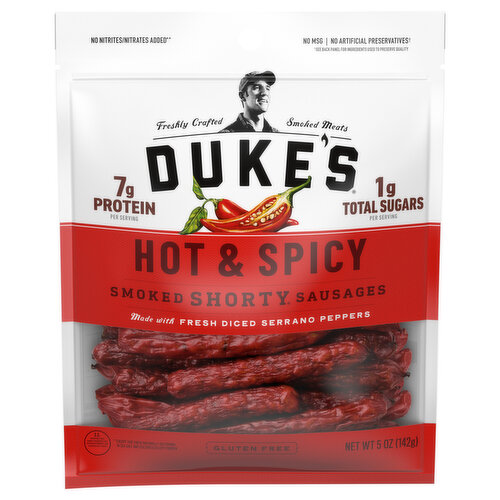 Duke's Hot And Spicy Smoked Shorty Sausages