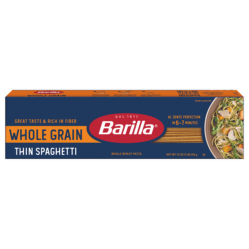 Barilla Whole Grain Thin Spaghetti Pasta