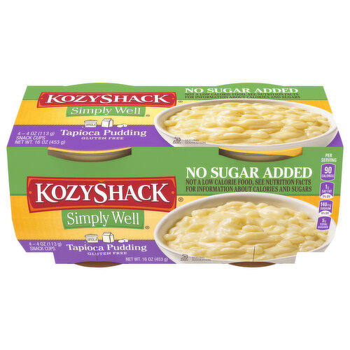 Kozy Shack Tapioca Pudding No Sugar Added