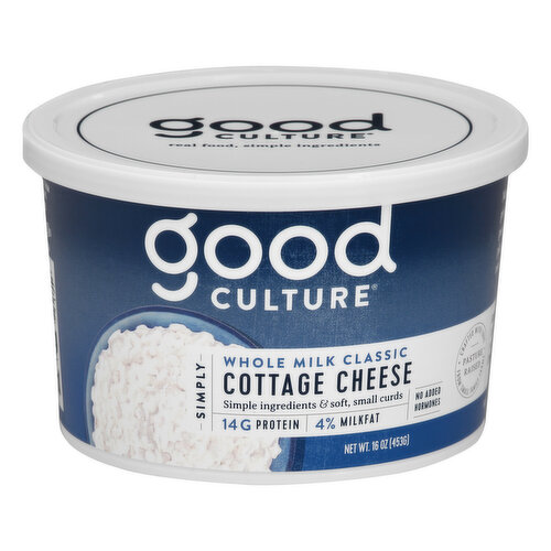 Good Culture Cottage Cheese, 4% Milkfat, Whole Milk Classic