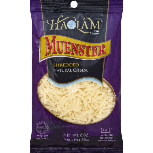 Haolam Cheese, Shredded, Muenster
