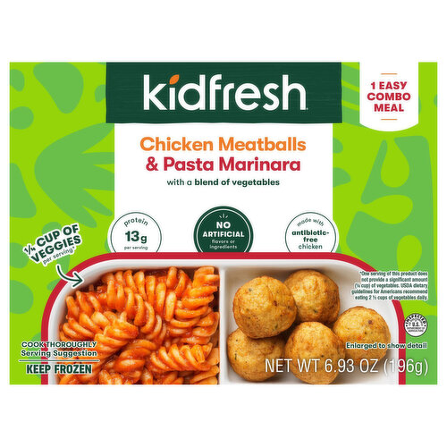 Kidfresh Chicken Meatballs & Pasta Marinara
