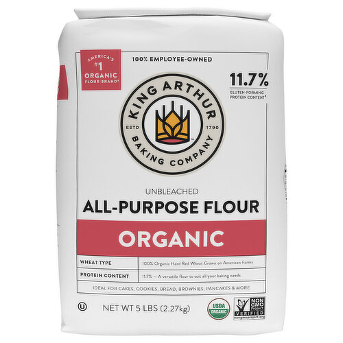King Arthur Baking Company All-Purpose Flour, Organic, Unbleached