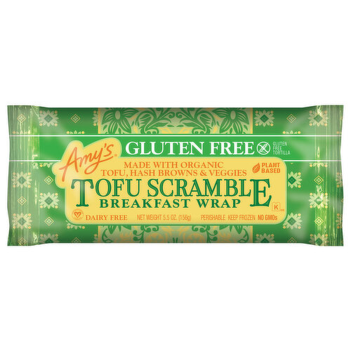 Amy's Kitchen Gluten Free Tofu Scramble Breakfast Wrap