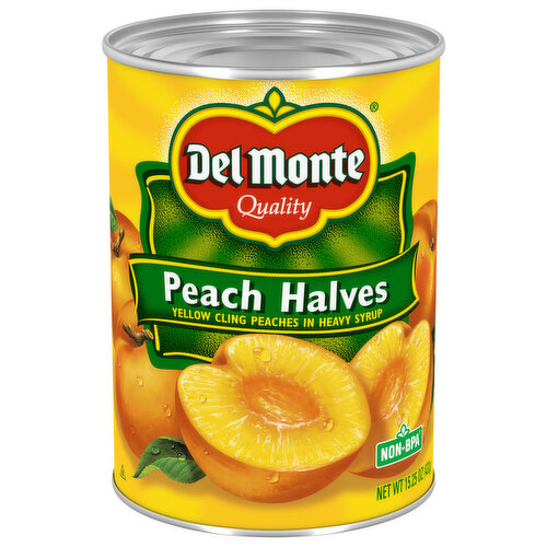 Del Monte Yellow Cling Peach Halves in Heavy Syrup