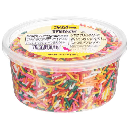 Wilton Rainbow Jimmies Tub, 10.5 oz.