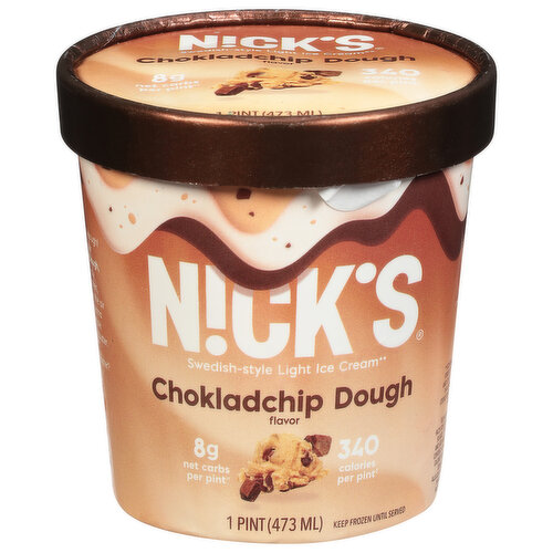 Nick's Swedish Cookie Dough, Light Ice Cream
