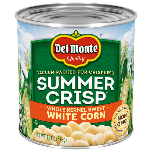 Del Monte White Corn, Whole Kernel Sweet