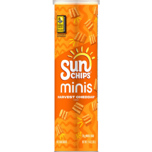 Sun Chips Harvest Cheddar Minis Canister