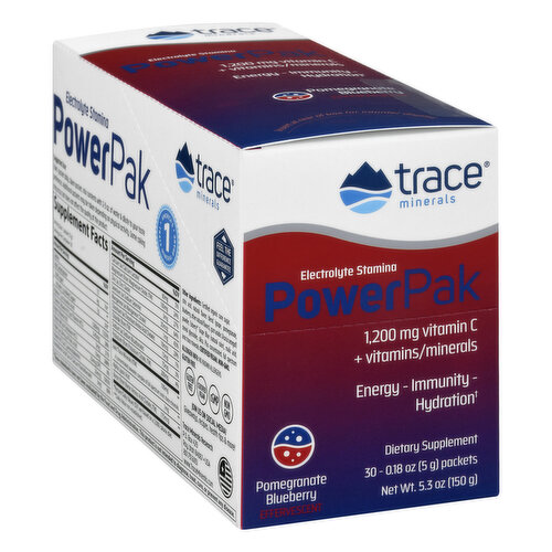 Trace Minerals Electrolyte PowerPak Pomegranate Blueberry